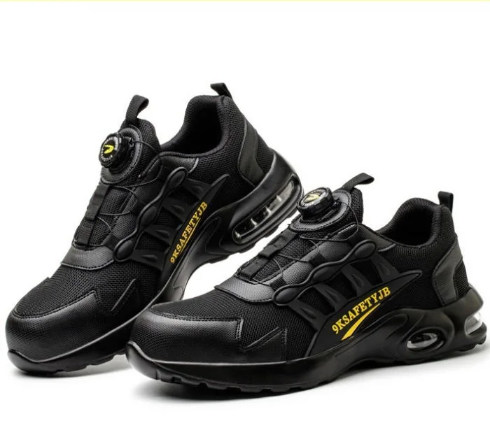 Otomatik Bağcıklı Kompozit Burunlu İş Ayakkabısı - Black Pro