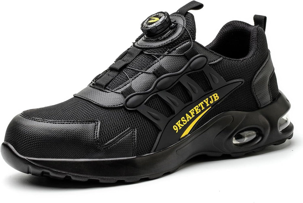Otomatik Bağcıklı Kompozit Burunlu İş Ayakkabısı - Black Pro